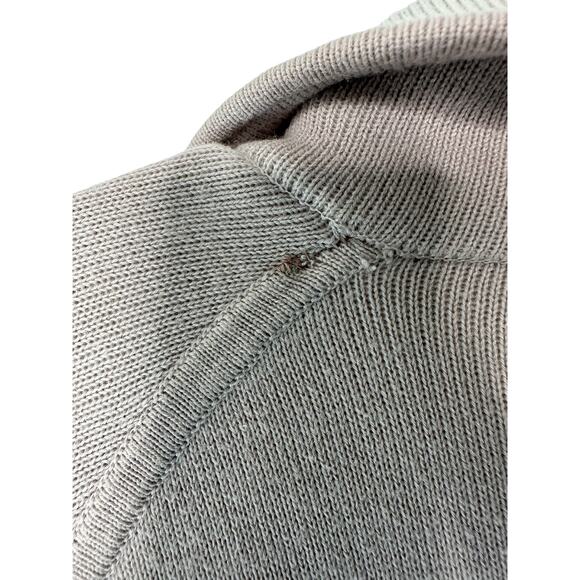 Reiss Duster Tan Tie Front Oversized Cotton Cashmere Sweater Cardigan Large - Picture 4 of 11